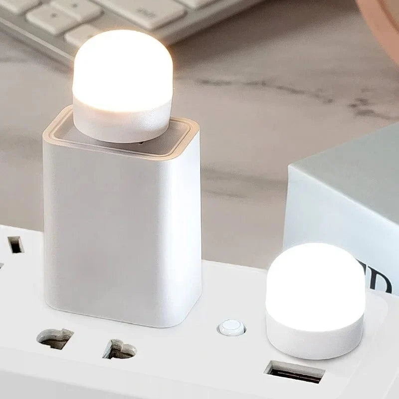 Mini Lampa för Läsning USB Varm Vit Uppladdningsbar 1-10 Stk