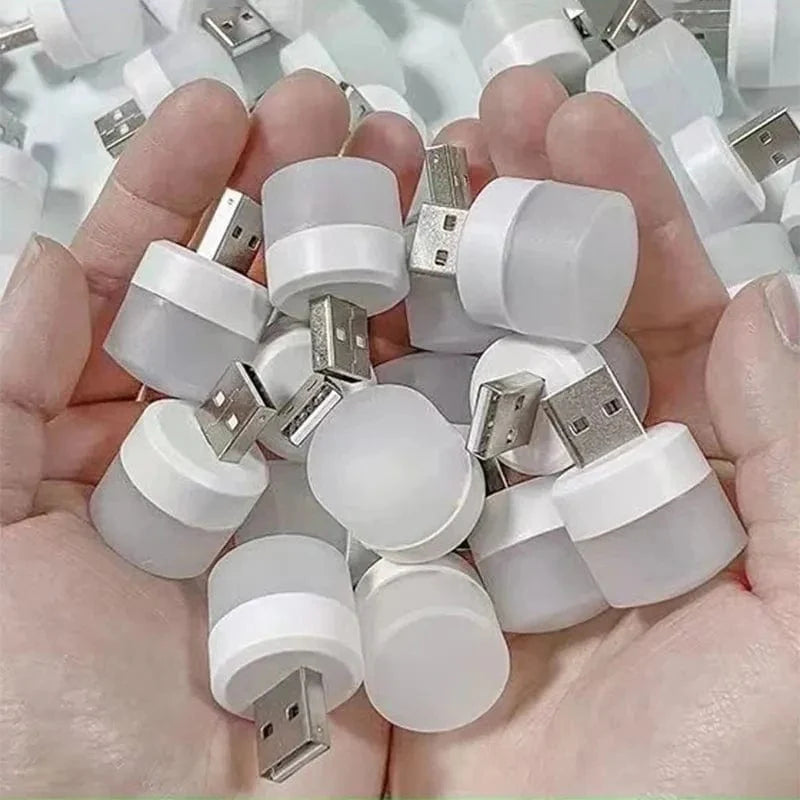 Mini Lampa för Läsning USB Varm Vit Uppladdningsbar 1-10 Stk
