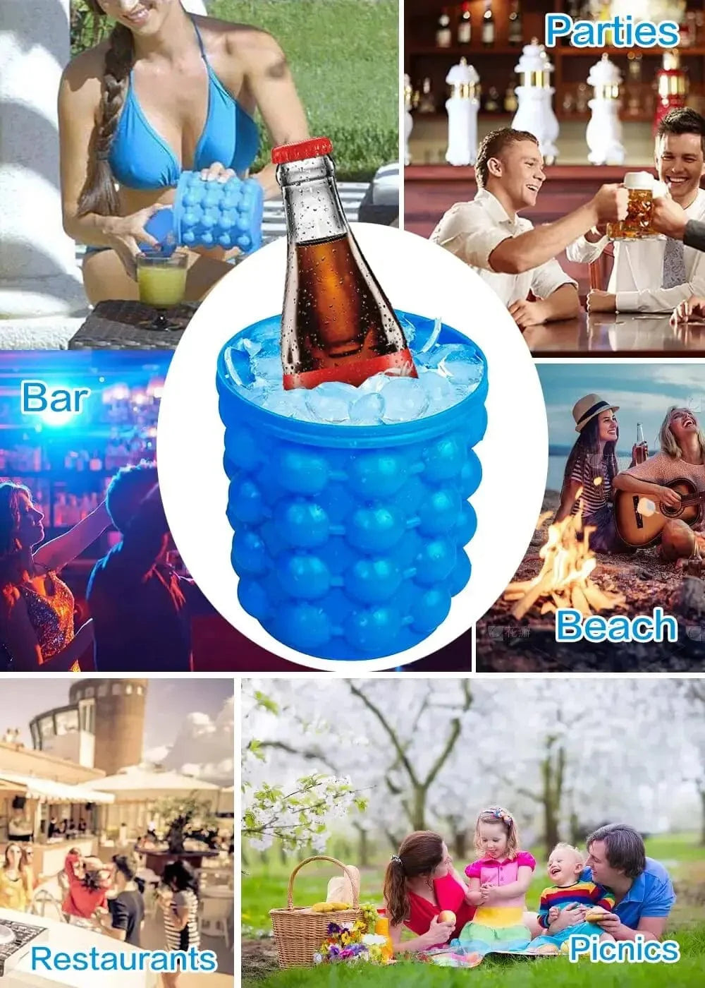 Praktisk Silikon Isbitsform