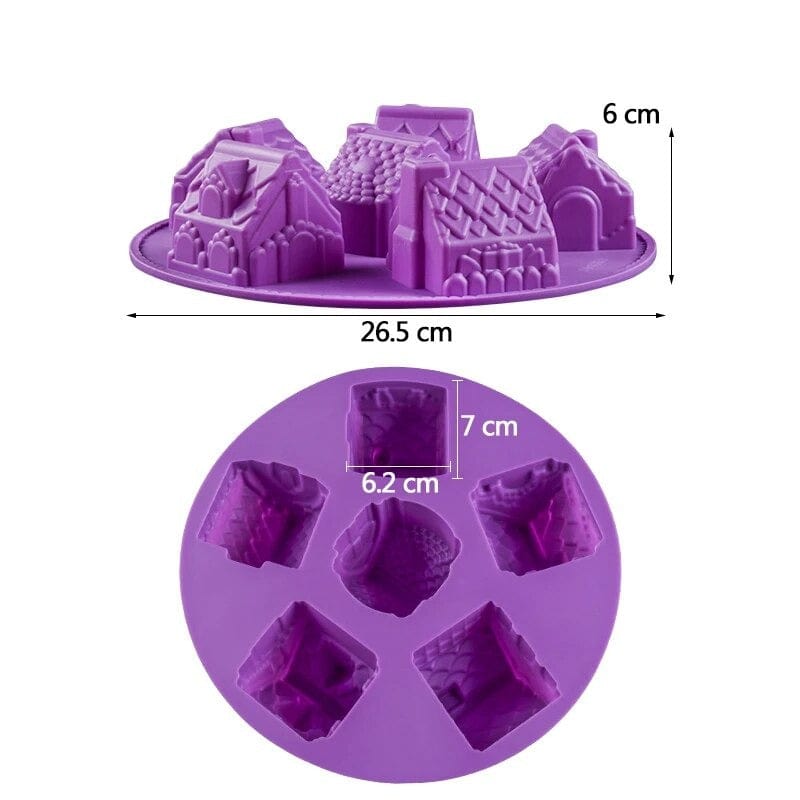 3D Silikonform för Julstugor