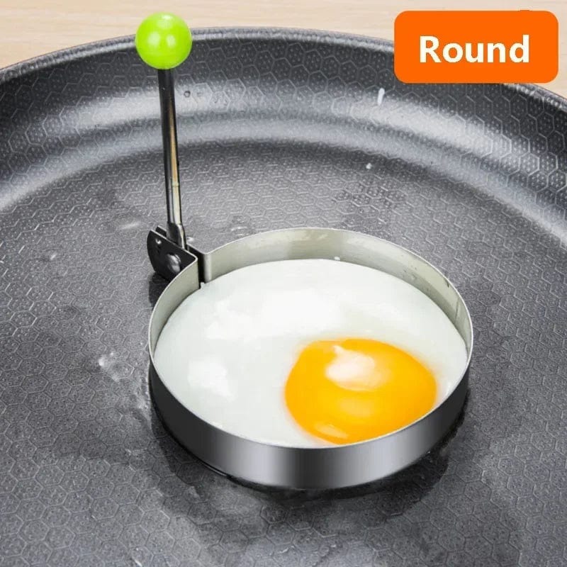Ny stegform i rostfritt stål för hjärtformade ägg och pannkakor - Frukostbakning, omelettringar, köksverktyg och köksaccessoarer, Stil 2