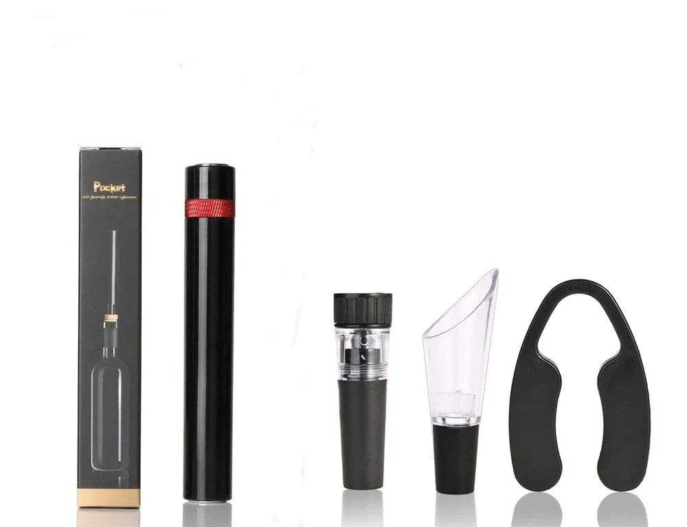 Öppnare för vinflaskor med lufttryck, vakuumpump, kork i rostfritt stål - Tillbehör för vinkällare 04 RD