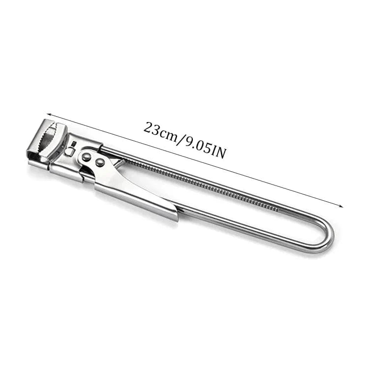 Justerbar korkskruv i rostfritt stål med halkfritt handtag - Multifunktionellt köksverktyg för burkar och flaskor 23 cm