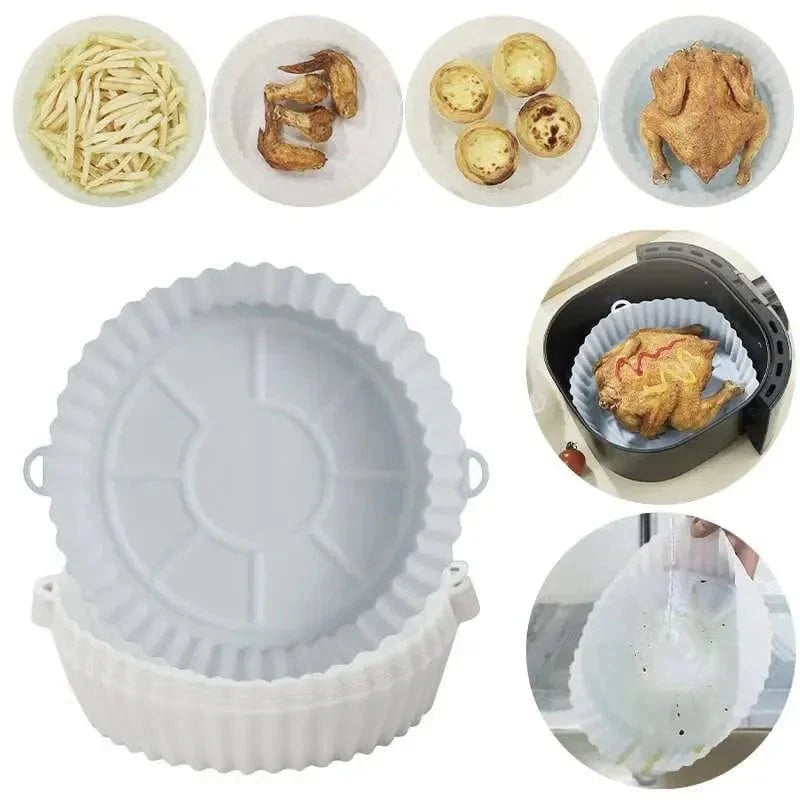 Silikonkokkorg för luftfritös (16x19x6 cm)