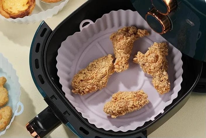 Silikonkokkorg för luftfritös (16x19x6 cm)