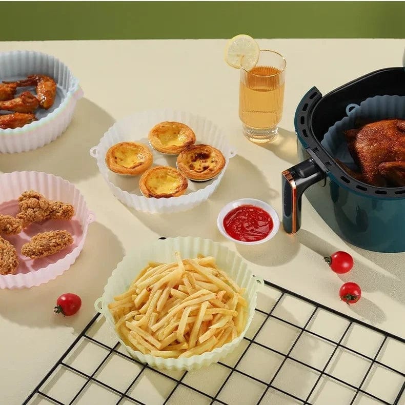 Silikonkokkorg för luftfritös (16x19x6 cm)