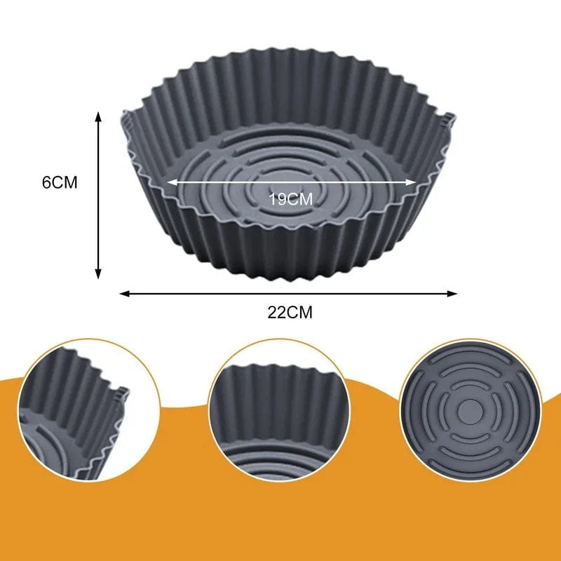 Silikonkorg för Luftrömmare (19x22x6 cm) Grå