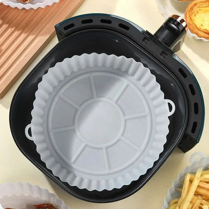 Silicone Tillagningskorgar för Fritöskokare utan Olja (set med 2)