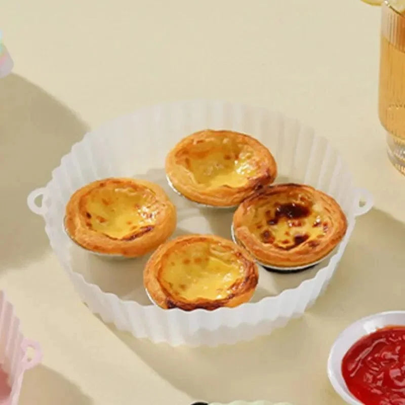 Silkonkokkorgar för luftfritös (set om 2)