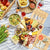Bamboo ostbricka med kniv och keramikskålar - Presentset 优 - FN63926 Beige
