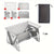 Camping vedeldad, med grill, rostfritt stål, portabel 1 styck
