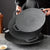 Gjutjärnsstekpanna, rund form, Maifan-stens non-stick beläggning, grillpanna med handtag - NK103563 24CM