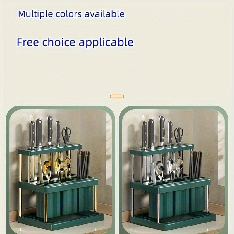 Inbyggd knivställ - Förvaringslåda för bestick