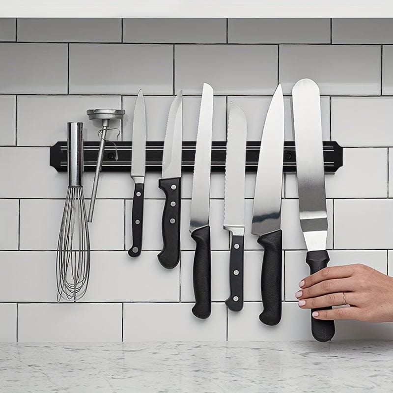 Väggmonterad magnetisk knivställ - Kraftfull magnetisk knivförvaring för köket - Kreativt magnetiskt knivstöd - Köksaccessoar