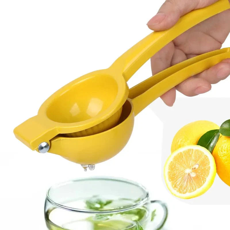 Manuell Citruspress i Aluminium för Citron- och Apelsinjuice - Gul