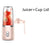 Bärbar Elektrisk Multifunktionell Juicepress 300ML - Blå/Rosa Juicer Lock