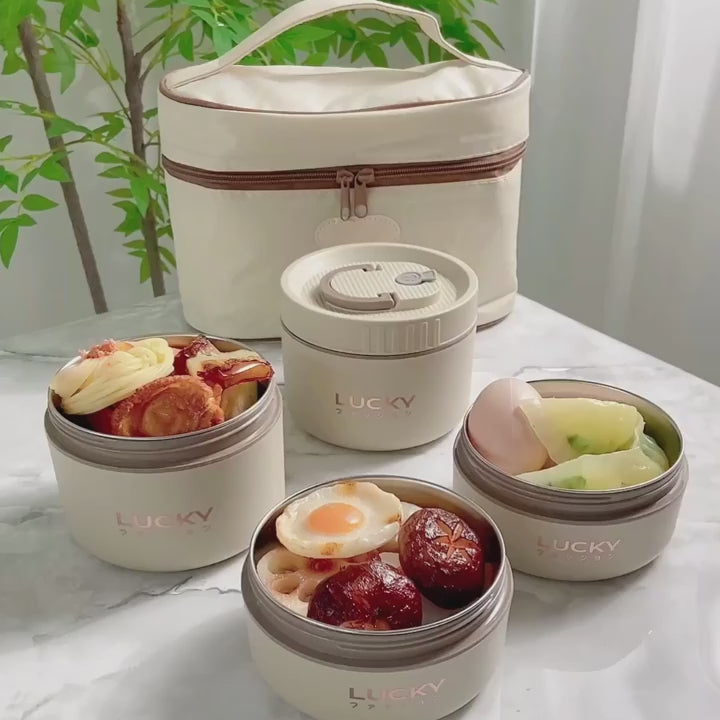 Japanska Bentos "Lucky" med Transportväska