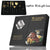 Set med guld-bestick med svart handtag - Rostfritt stål 24 delar - VF20943 Svart Guld 24Pcs Box