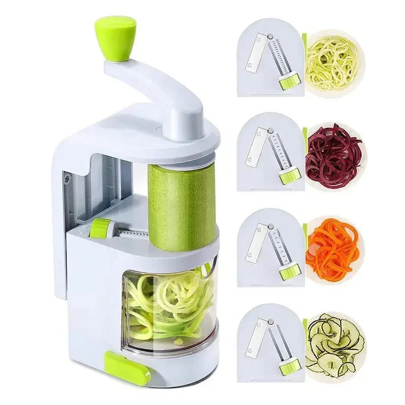 Spiralizer för grönsaker 4-i-1 med sugkopp - Zucchini-skärverktyg White