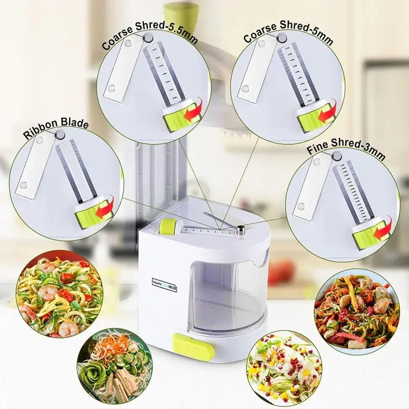 Spiralizer för grönsaker 4-i-1 med sugkopp - Zucchini-skärverktyg White
