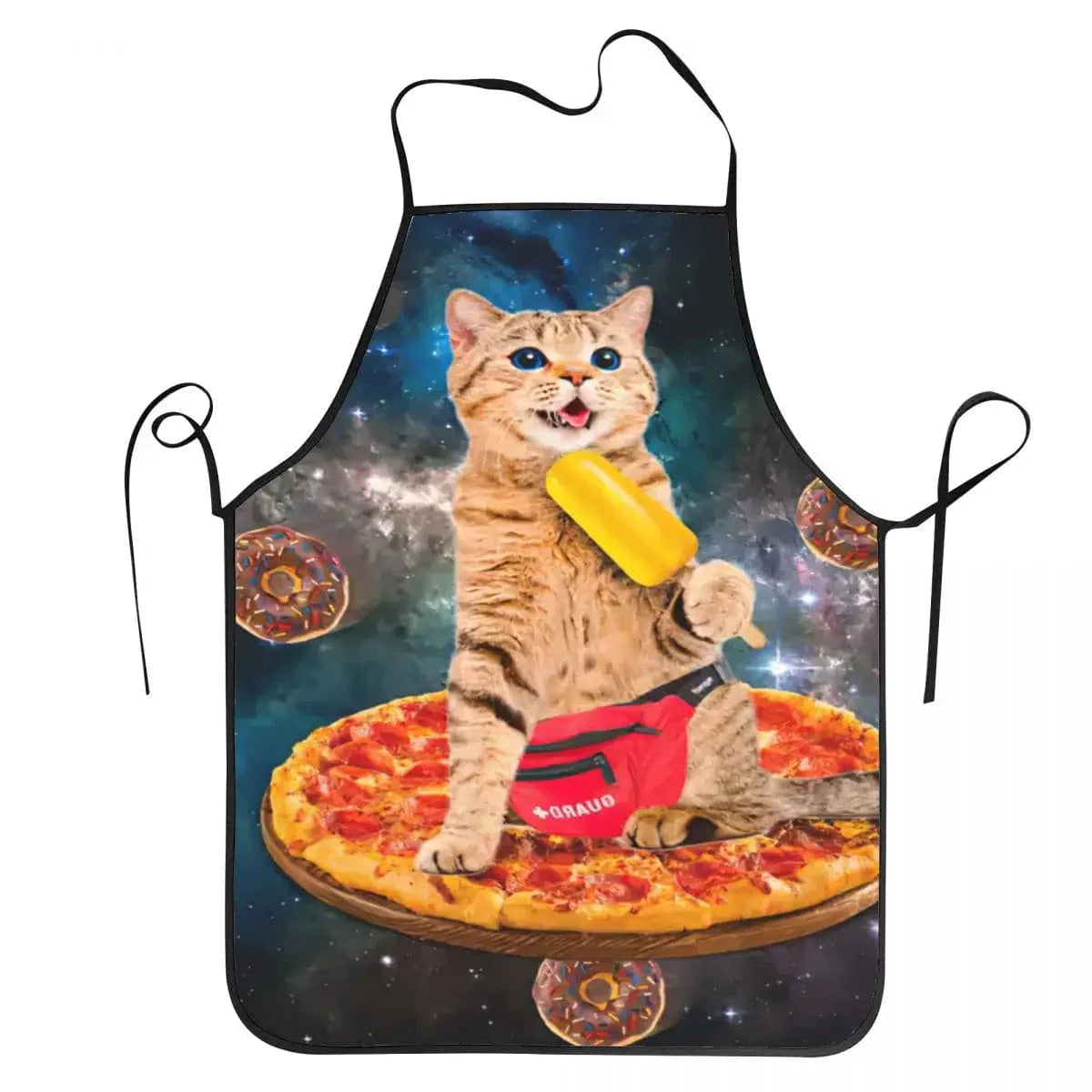 Humoristisk unisex pizza köksskydd - Oxford - För kockar 12 / 50X75cm