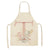 Barnförkläde med Rosa Bokstavsmönster i Lin - Bak- och Matlagningsaccessoarer T / 47x38cm barnstorlek