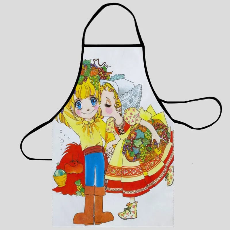 Köksförkläde Oxford i tyg för kvinnor - Städförkläde med ficka 4 / 68X95cm