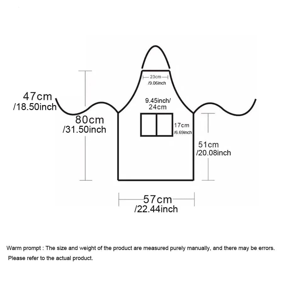 Justerbart Randigt Köksskydd för Vuxna - Perfekt för Restaurang, Camping och Köket