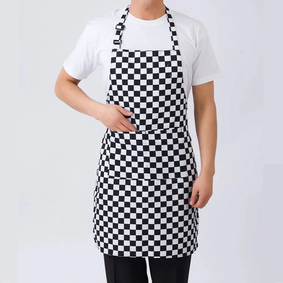 Justerbar Randig Köksskydd för Vuxna - Perfekt för Restaurang, Camping och Kök heibaige