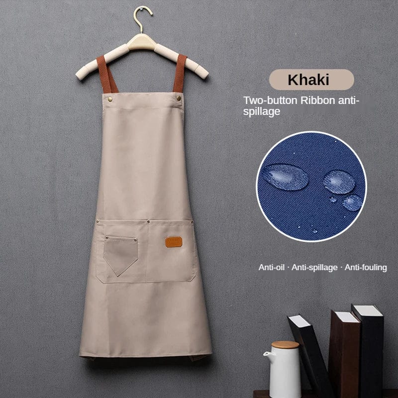 Röd non-woven köksskydd för både män och kvinnor - Bib Sleeveless Apron Röd / OneSize