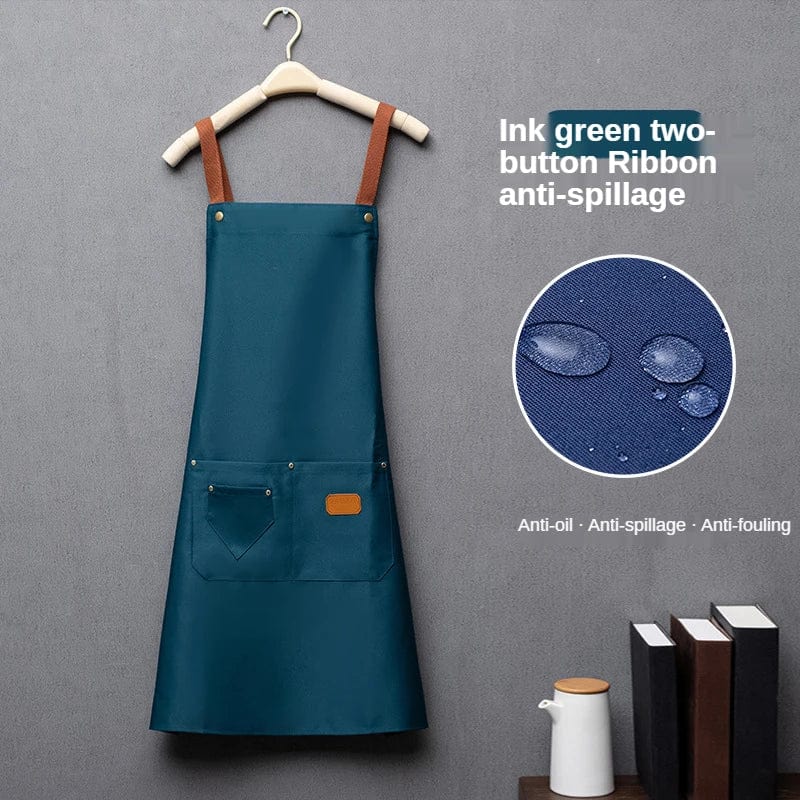 Röd non-woven köksskydd för både män och kvinnor - Bib Sleeveless Apron Röd / OneSize