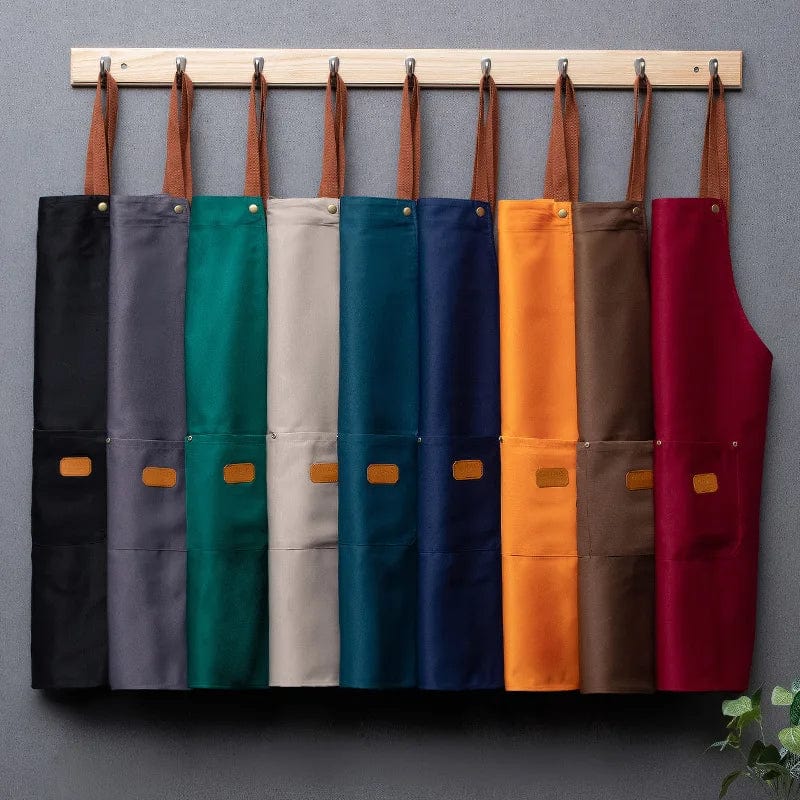 Ärmlös köksförkläde i non-woven tyg för män och kvinnor Grå / Vuxen Unisex
