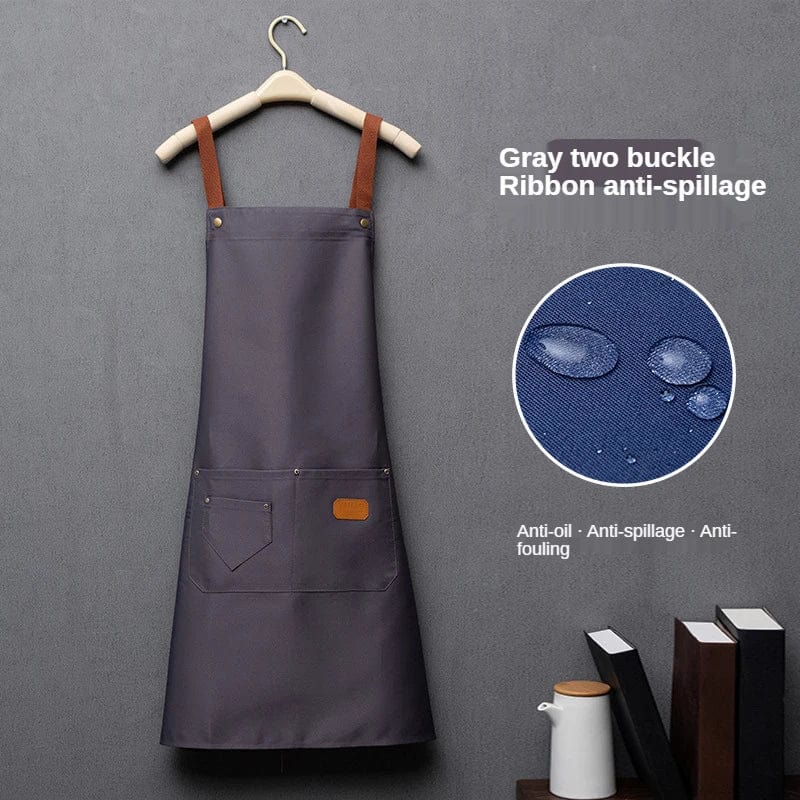 Ärmlös köksförkläde i non-woven tyg för män och kvinnor Grå / Vuxen Unisex