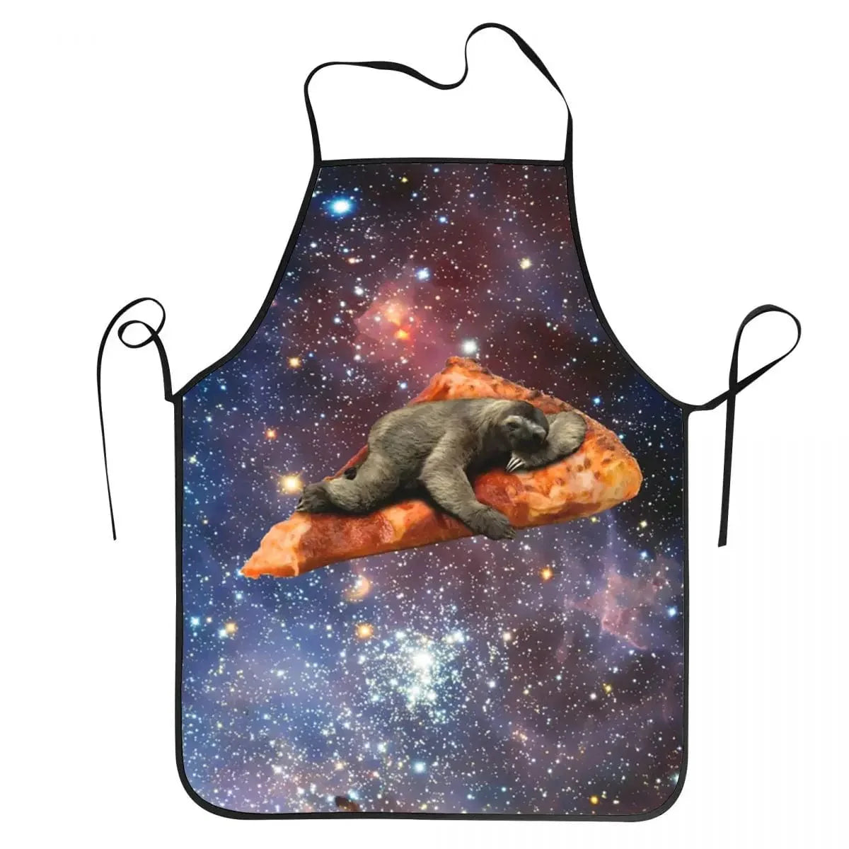 Köksförkläde Space Pizza Cat Meme - Vuxen Man Kvinna - Roligt mönster för köket