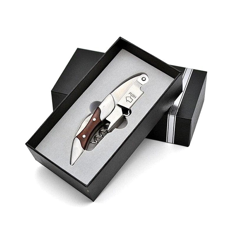 Korkskruv Limonadier i Trä och Rustik med Presentförpackning